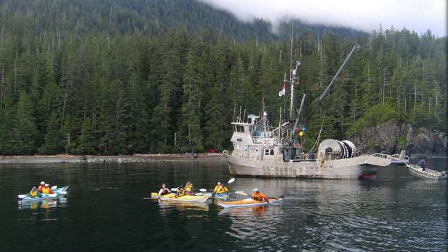 Fishing boat and kayaks. Photo: Marie OShaughnessy Fishing boat and kayaks. Photo: Marie OShaughnessy
