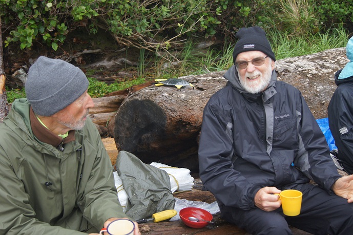 Eric and Bruce over coffee