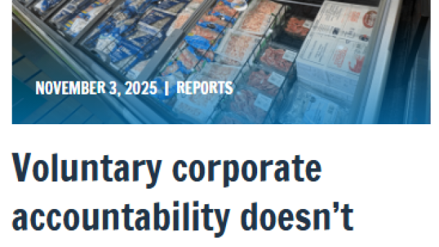 Image of SeaChoice Report on website title Voluntary corporate accountability doesn’t work. Canada needs to mandate it. Image of SeaChoice Report on website title Voluntary corporate accountability doesn’t work. Canada needs to mandate it.