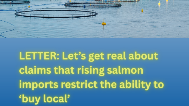 open-net pen fish farm in the ocean and title LETTER: Let’s get real about claims that rising salmon imports restrict the ability to ‘buy local’ open-net pen fish farm in the ocean and title LETTER: Let’s get real about claims that rising salmon imports restrict the ability to ‘buy local’