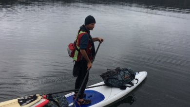 David Jensen Cleared the Coast by paddleboard!