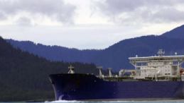 image of tanker with title Comment: We need to protect B.C.’s coast from a tanker spill photo from iStock