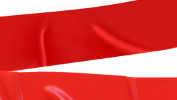 graphics of red tape horizontally displayed