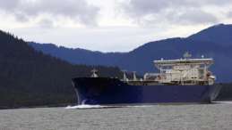 A tanker in the Salish Sea