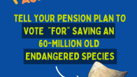 poster take action tell your pension plan to vote "for" saving an 60-million